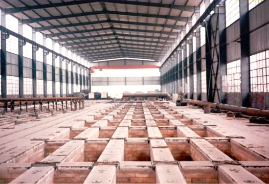 河南省三门崃砥柱碳素厂54室焙烧炉